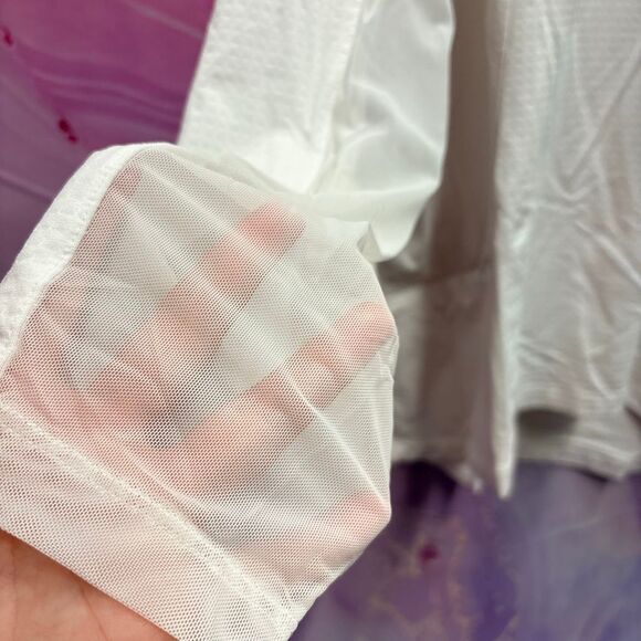 KUHL XL White Long Sleeve 1/4 Zip Pullover Top Mountain Chic Sporty Preppy - Picture 7 of 10